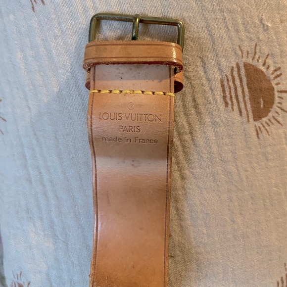 Louis Vuitton Accessories - Authentic Louis Vuitton Poignet vachetta leather luggage strap